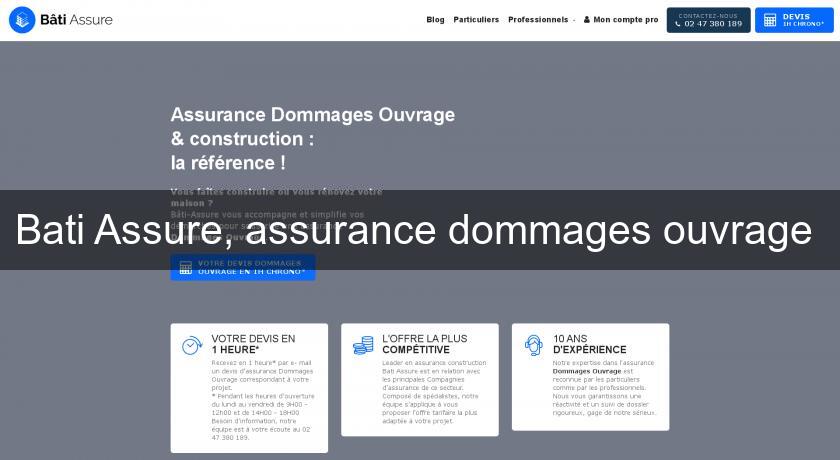 Bati Assure, assurance dommages ouvrage Bati Assure, assurance dommages ouvrage