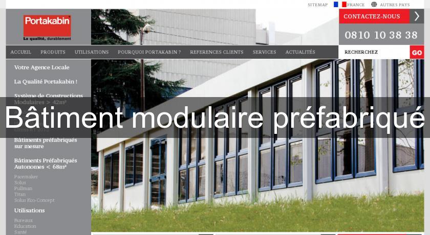 Bâtiment modulaire préfabriqué