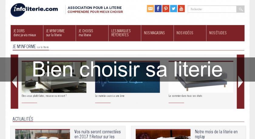 Bien choisir sa literie Bien choisir sa literie