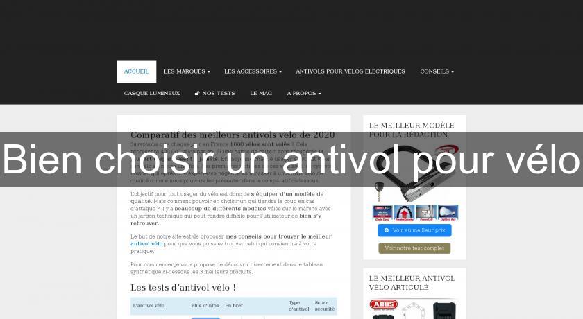 Bien choisir un antivol pour vélo Bien choisir un antivol pour vélo