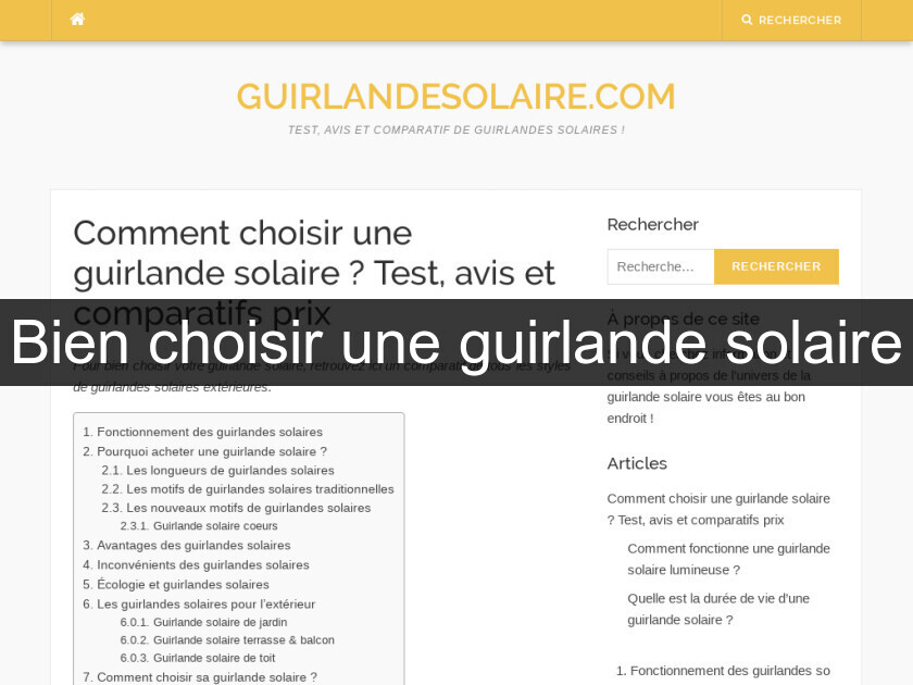 Bien choisir une guirlande solaire