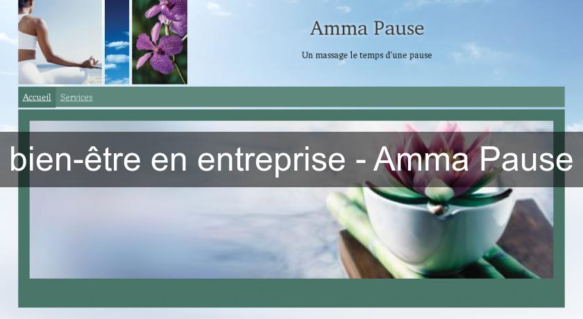 bien-être en entreprise - Amma Pause