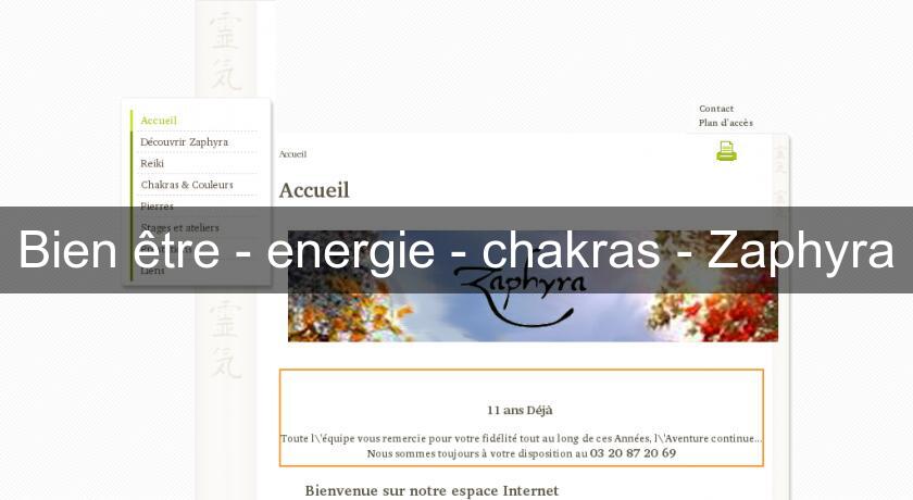 Bien être - energie - chakras - Zaphyra