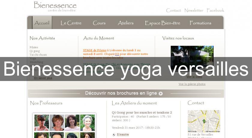 Bienessence yoga versailles Bienessence yoga versailles