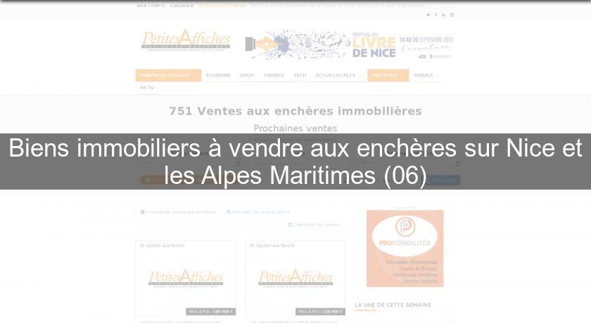 Biens immobiliers à vendre aux enchères sur Nice et les Alpes Maritimes (06) Biens immobiliers à vendre aux enchères sur Nice et les Alpes Maritimes (06)