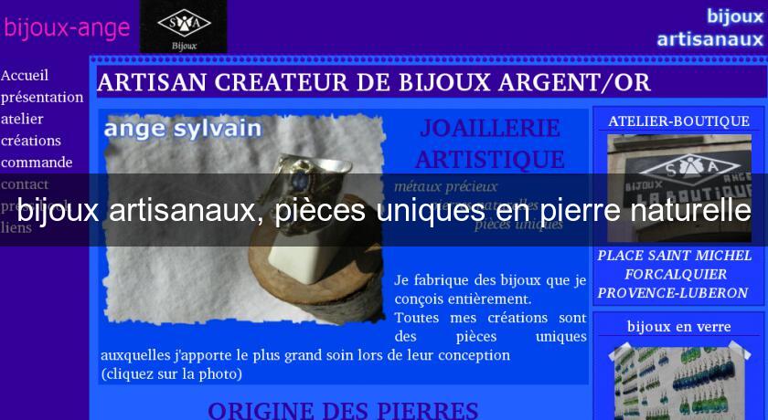 bijoux artisanaux, pièces uniques en pierre naturelle