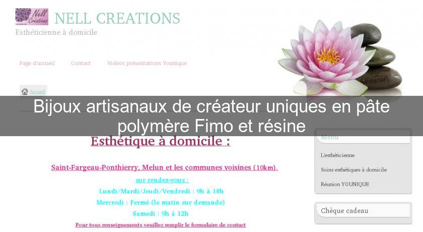Bijoux artisanaux de créateur uniques en pâte polymère Fimo et résine Bijoux artisanaux de créateur uniques en pâte polymère Fimo et résine