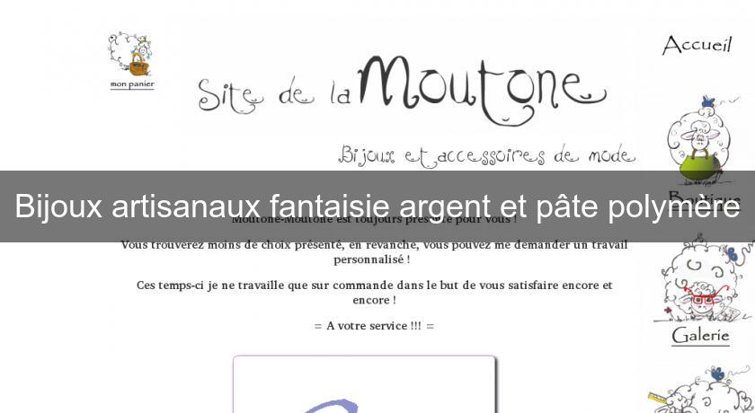 Bijoux artisanaux fantaisie argent et pâte polymère Bijoux artisanaux fantaisie argent et pâte polymère