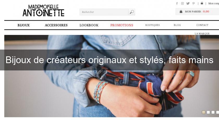 Bijoux de créateurs originaux et stylés, faits mains