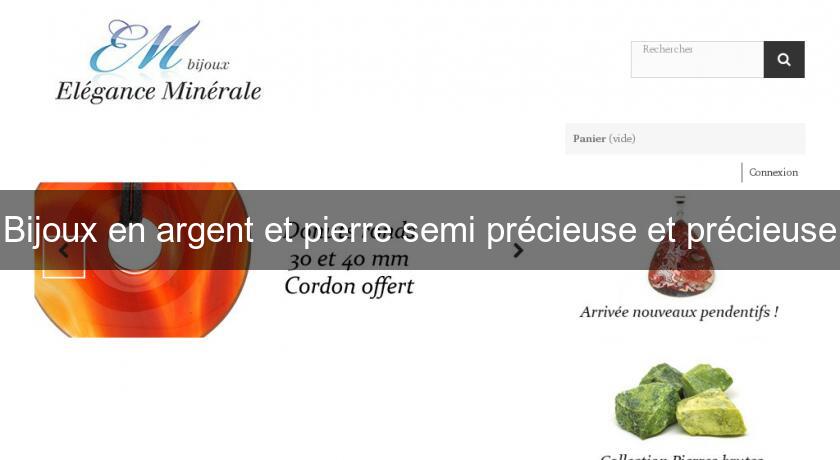 Bijoux en argent et pierre semi précieuse et précieuse Bijoux en argent et pierre semi précieuse et précieuse
