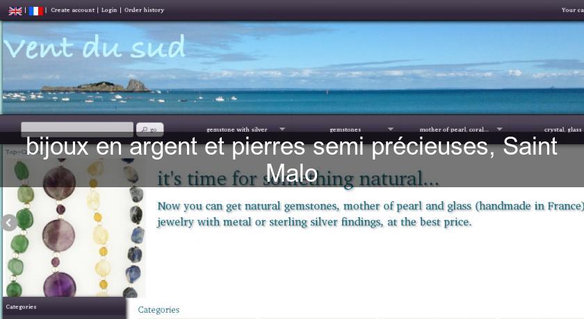 bijoux en argent et pierres semi précieuses, Saint Malo bijoux en argent et pierres semi précieuses, Saint Malo