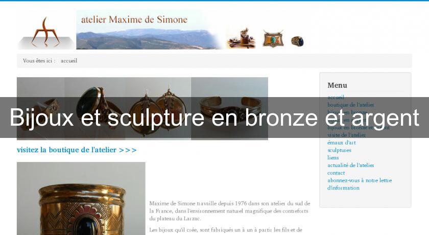 Bijoux et sculpture en bronze et argent