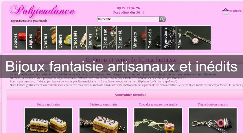 Bijoux fantaisie artisanaux et inédits