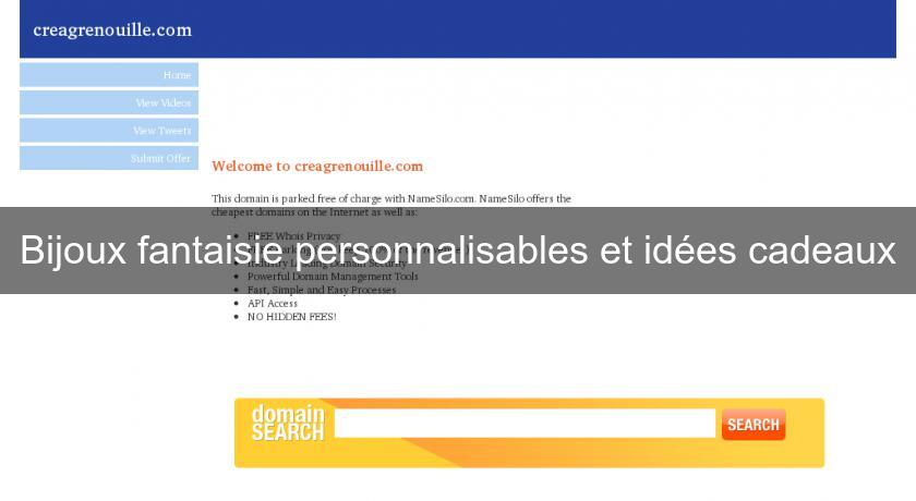 Bijoux fantaisie personnalisables et idées cadeaux Bijoux fantaisie personnalisables et idées cadeaux