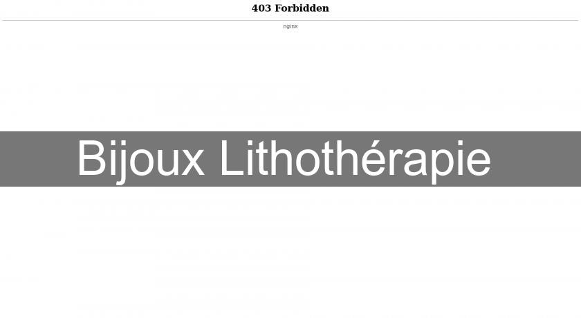 Bijoux Lithothérapie 