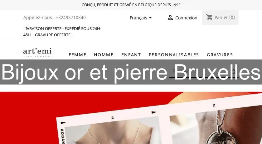 Bijoux or et pierre Bruxelles