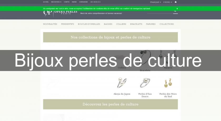 Bijoux perles de culture Bijoux perles de culture