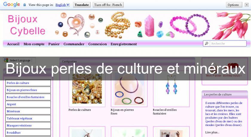 Bijoux perles de culture et minéraux