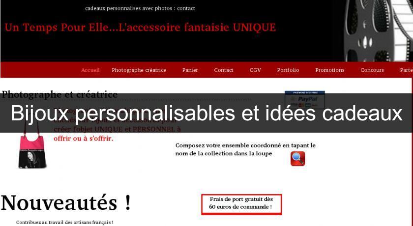 Bijoux personnalisables et idées cadeaux Bijoux personnalisables et idées cadeaux