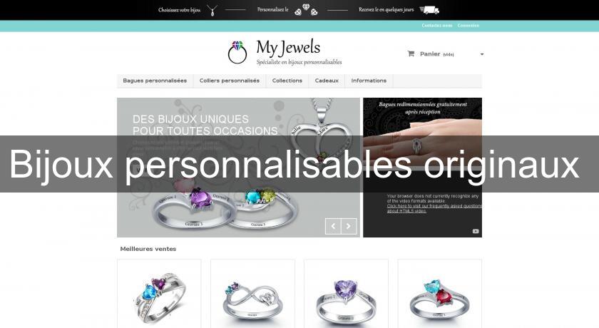 Bijoux personnalisables originaux Bijoux personnalisables originaux