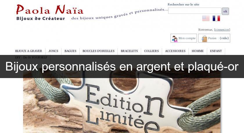 Bijoux personnalisés en argent et plaqué-or Bijoux personnalisés en argent et plaqué-or