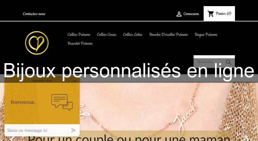 Bijoux personnalisés en ligne Bijoux personnalisés en ligne