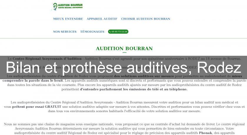 Bilan et prothèse auditives, Rodez Bilan et prothèse auditives, Rodez