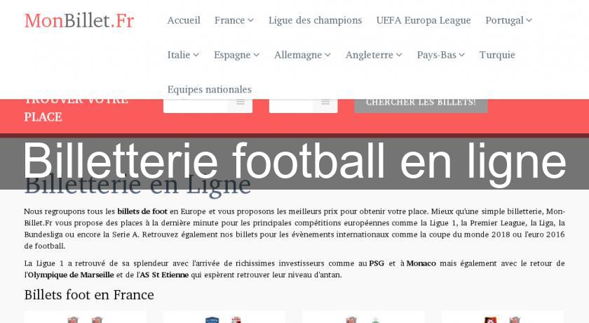 Billetterie football en ligne