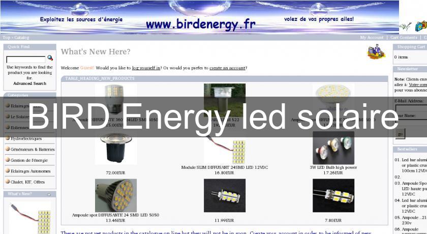 BIRD Energy led solaire BIRD Energy led solaire