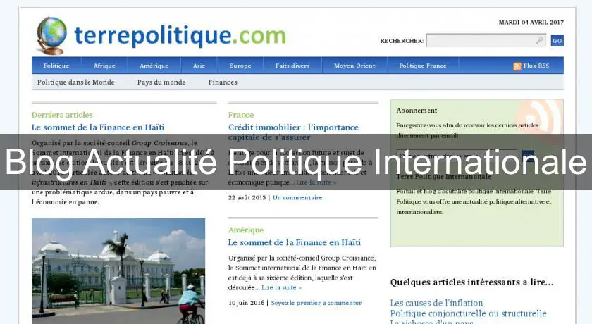 Blog Actualité Politique Internationale