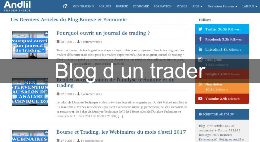 Blog d'un trader Blog d'un trader