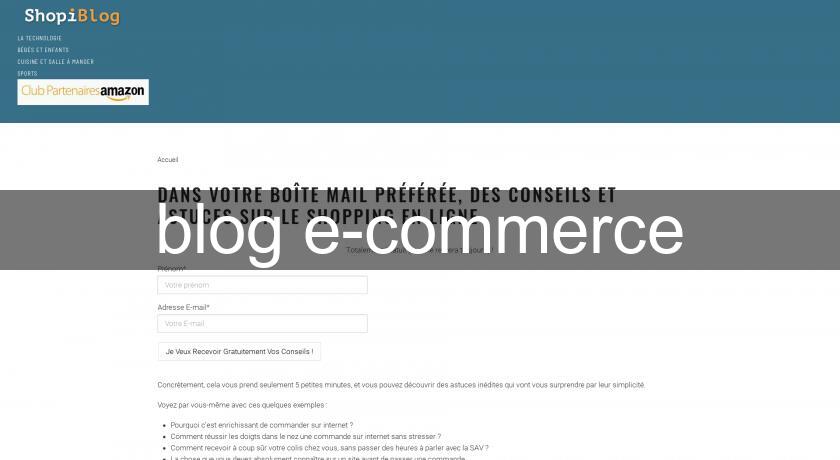 blog e-commerce