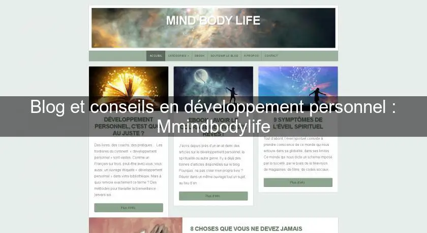 Blog et conseils en développement personnel : Mmindbodylife