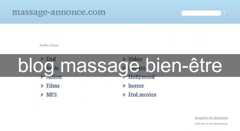 blog massage bien-être blog massage bien-être