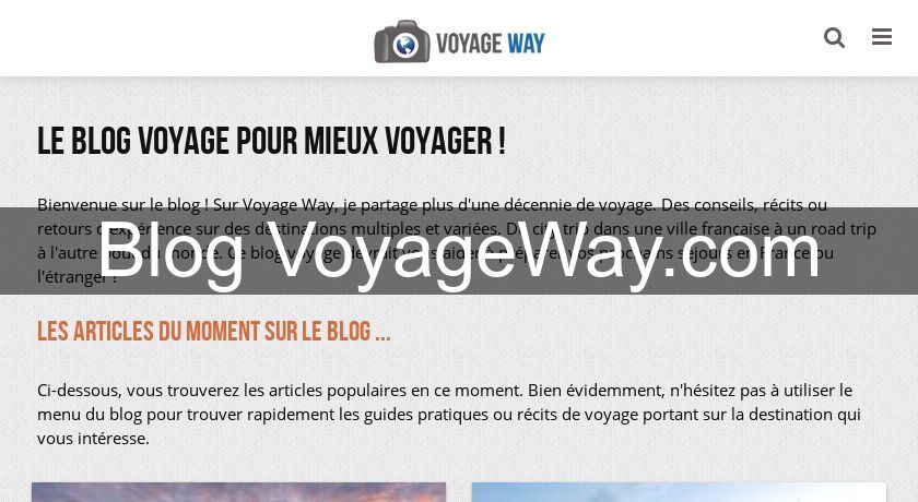 Blog VoyageWay.com Blog VoyageWay.com