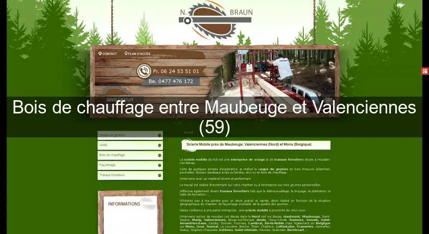 Bois de chauffage entre Maubeuge et Valenciennes (59)