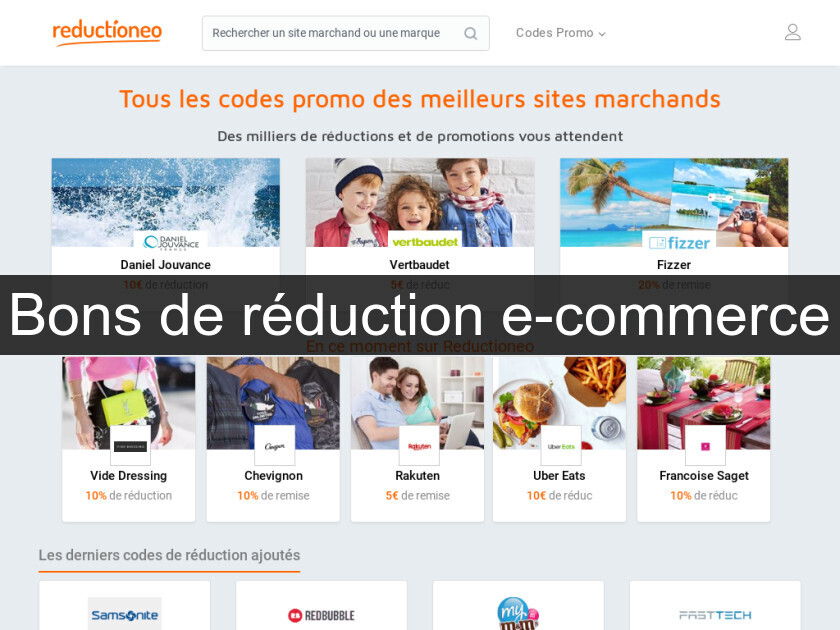 Bons de réduction e-commerce Bons de réduction e-commerce