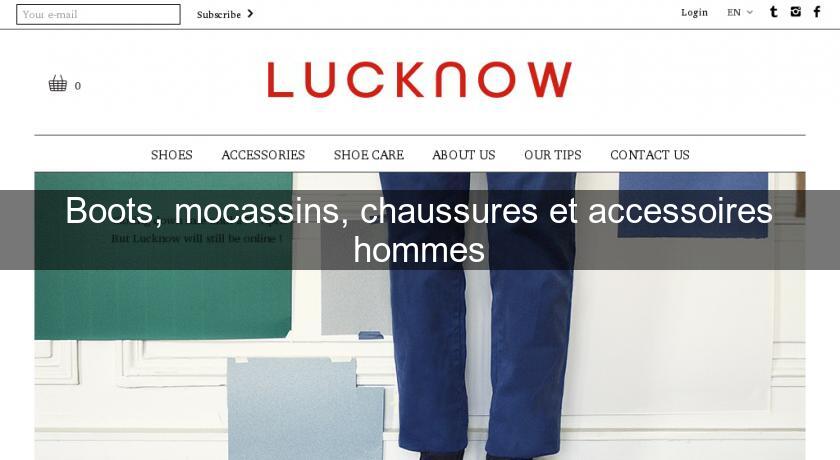 Boots, mocassins, chaussures et accessoires hommes