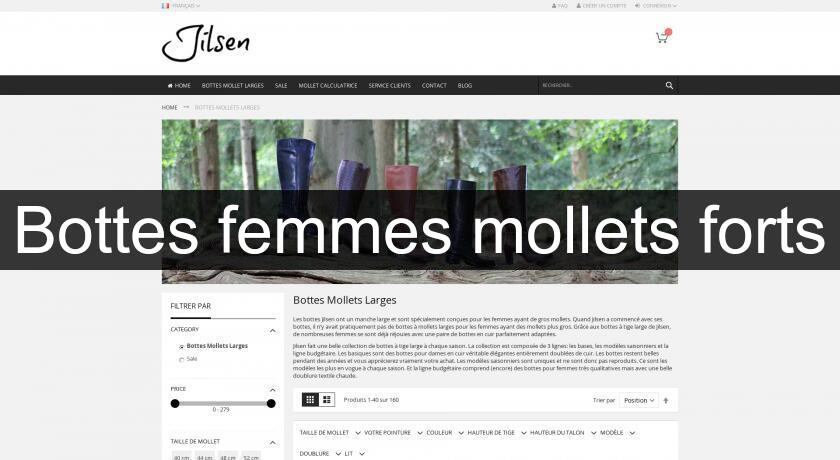 Bottes femmes mollets forts