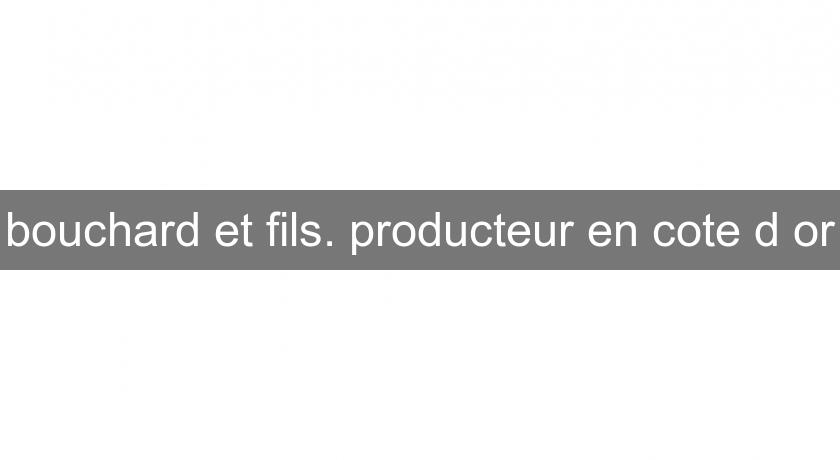 bouchard et fils. producteur en cote d'or bouchard et fils. producteur en cote d'or