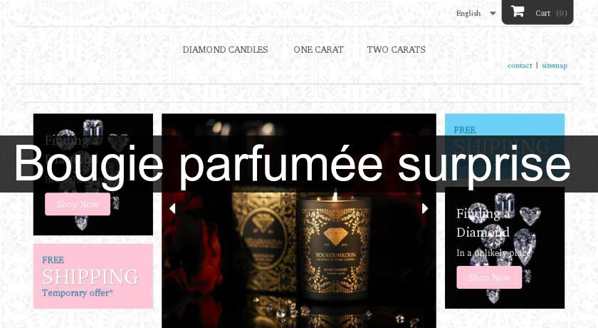 Bougie parfumée surprise 