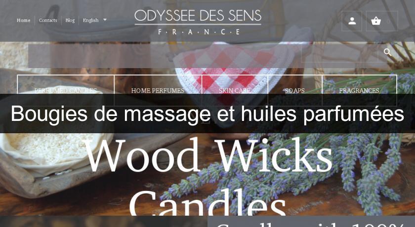 Bougies de massage et huiles parfumées