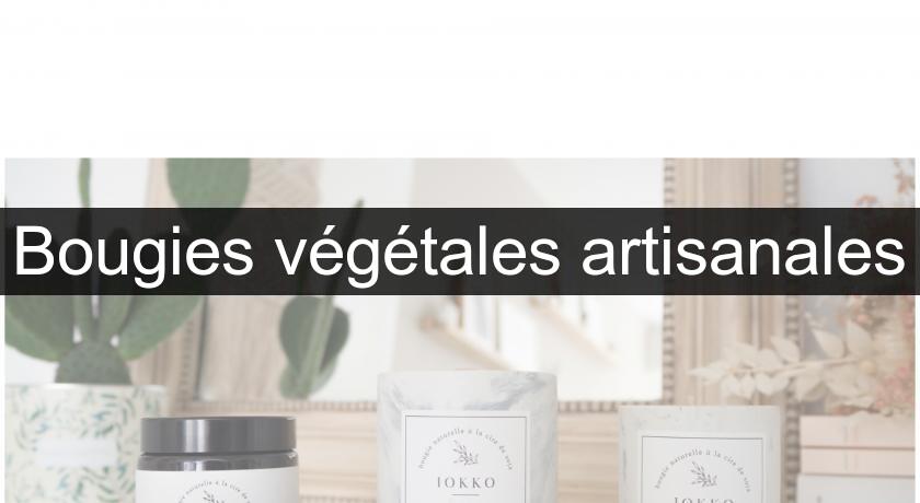 Bougies végétales artisanales