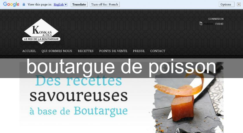 boutargue de poisson boutargue de poisson