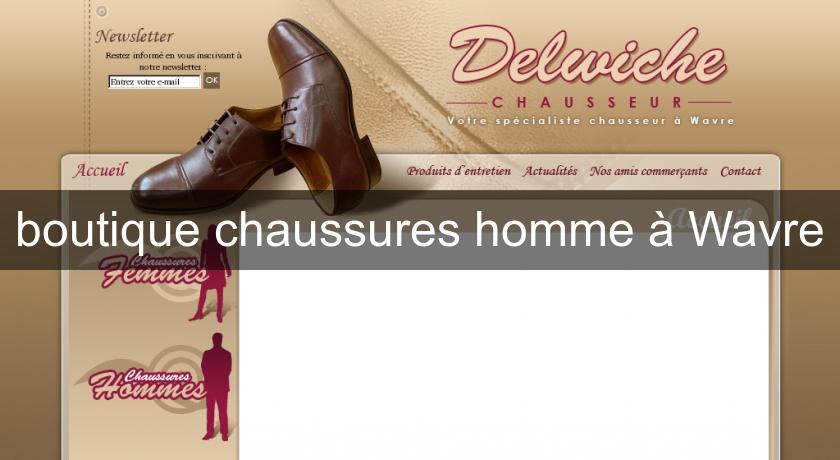 boutique chaussures homme à Wavre