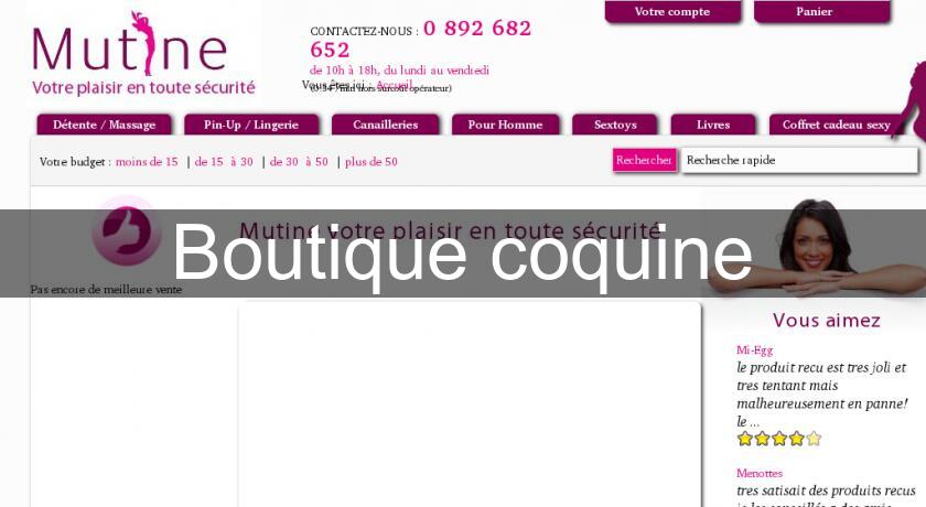 Boutique coquine