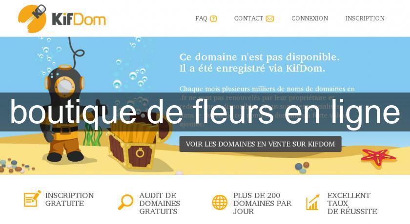 boutique de fleurs en ligne