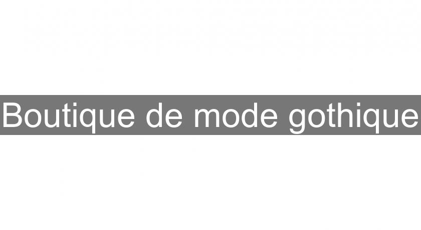 Boutique sales gothique homme