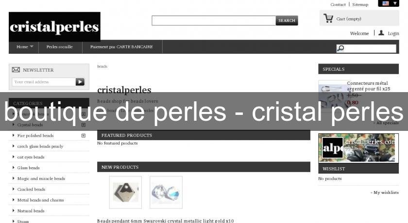 boutique de perles - cristal perles