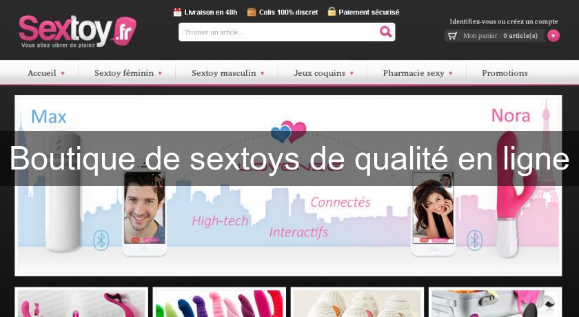 Boutique de sextoys de qualité en ligne